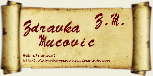 Zdravka Mucović vizit kartica